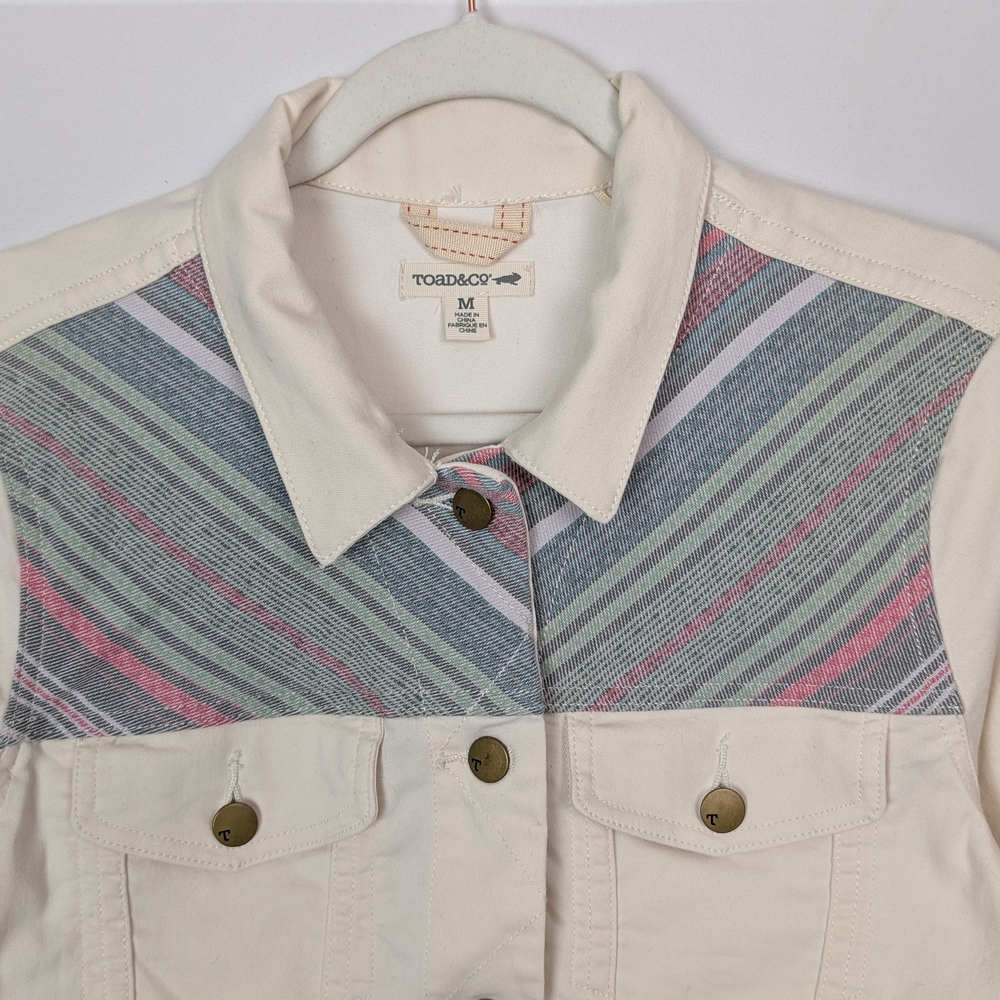 Pendleton Women's Cream Jacket With Multicolor Ac… - image 4